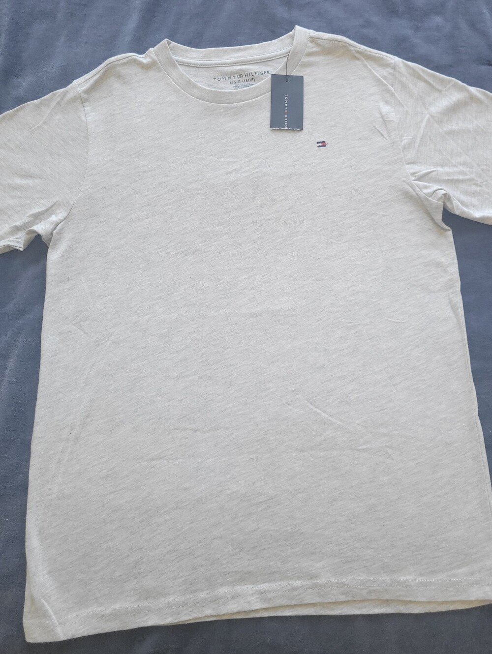Tommy Hilfiger Light Cream Short Sleeve Crew Tee